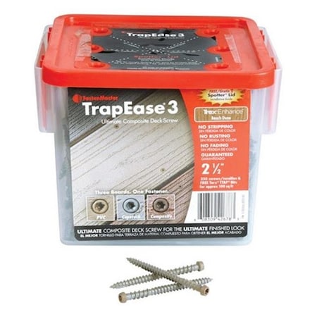 Fastenmaster Fastenmaster FMTR3212350ENBD 2.5 in. Tan Composite Deck Screw  350 Piece 5667936